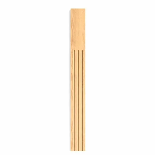 Wooden reeded pilaster for interiors Classic