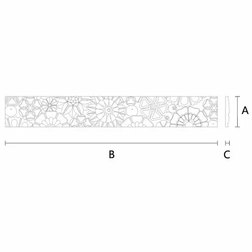 LARGE FLORAL MOULDING ART NOUVEAU