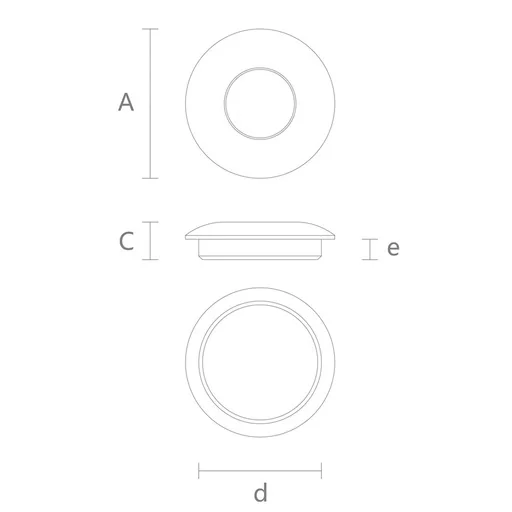 CUSTOM CIRCULAR INSERTED RECESSED HANDLE