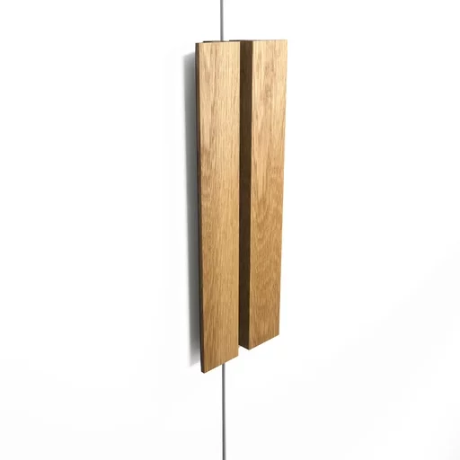FLAT RECTANGULAR WOOD KNOBS FOR CABINETS 7" TO 71 INCHES. (SET OF 4 PC.)