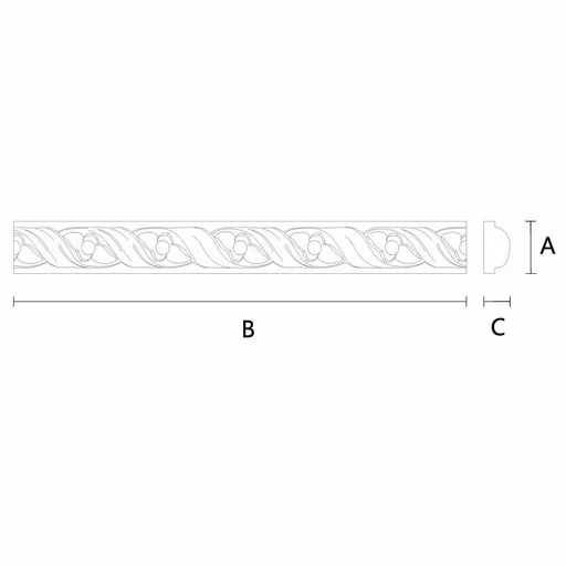 BEADED MOULDING TRIM ART DECO
