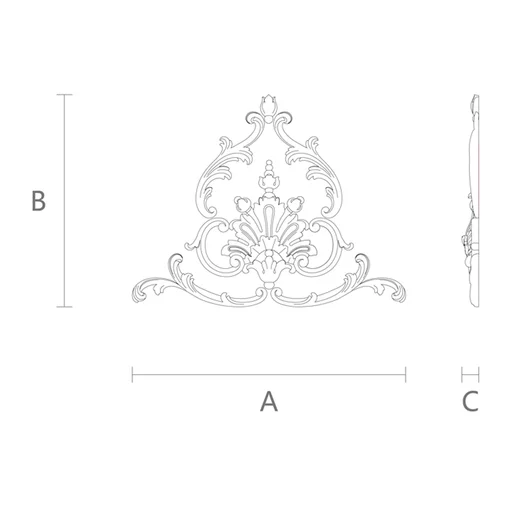 Winding wooden set of overlays pronounced center