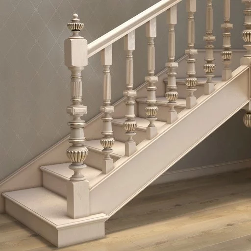 SOLID WOOD RENAISSANCE POST FOR STAIRCASE