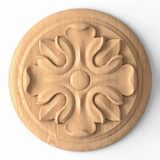 CUSTOM MADE OAK ROSETTES