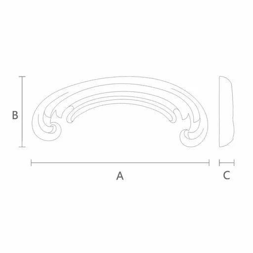 Small decorative wood appliques