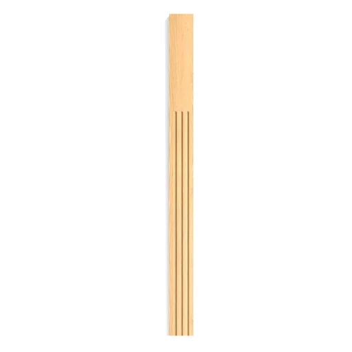 UNFINISHED SOLID WOOD PILASTER WITH FLUTES