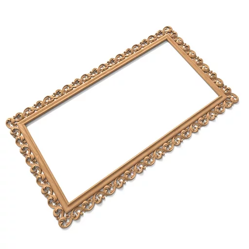 ANTIQUE STYLE ARCHITECTURAL FRAME MIRROR FROM SOLID WOOD