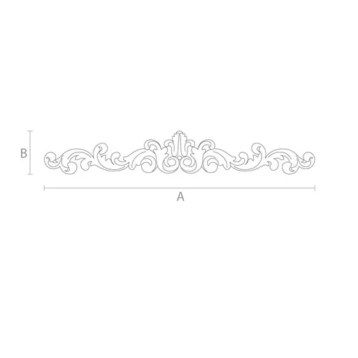 Classical wooden acanthus applique for furniture