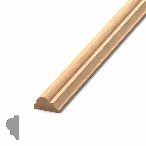 LONG HARDWOOD MOULDING FOR INTERIOR DECORATION