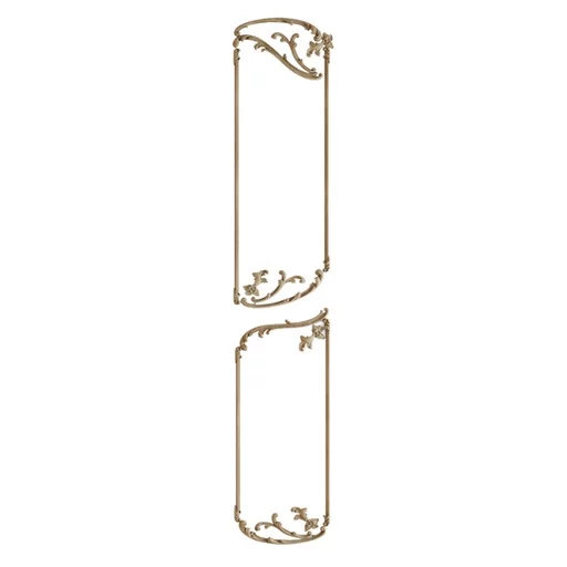 CARVED FRAME MOULDING WOOD WALL DECOR FLORAL ORNAMENT