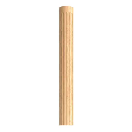 HALF-ROUND HARDWOOD PILASTER FOR INTERIOR