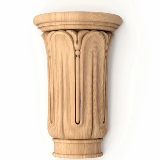 Empire-style handcrafted wooden capitals