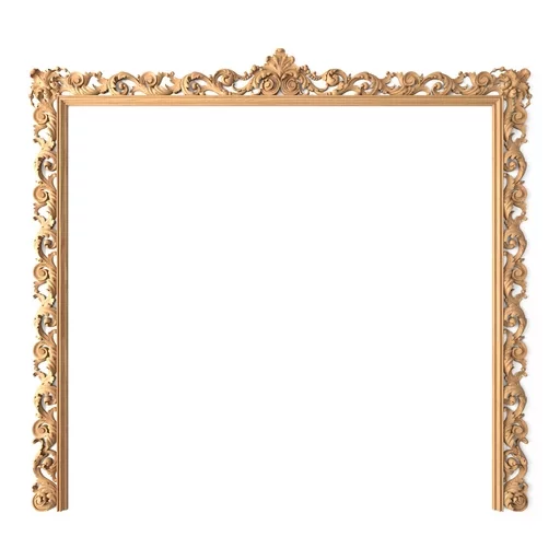 BAROQUE STYLE WOODEN FRAME FOR TV ZONE DECORATING