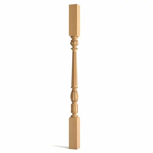 SQUARE TOP WOODEN BALUSTERS ARCHITECTURAL RENAISSANCE STYLE