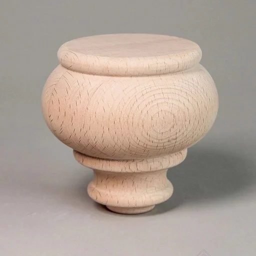 Bun feet for furniture rounded tapered gothic style (1 PC)