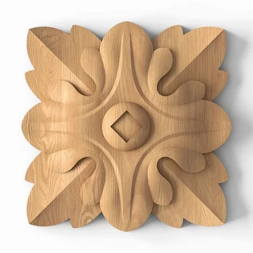 CARVED ROSETTE WITH ACANTHUS LEAF CLASSIC