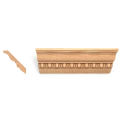 ANTIQUE STYLE SOLID WOOD CROWN MOULDING