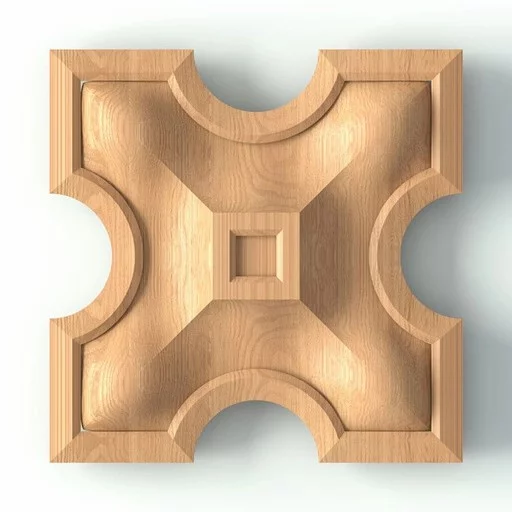 SQUARE DECORATIVE ROSETTES FOR WALLS GOTHIC