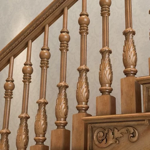 RENAISSANCE SOLID WOOD STAIRCASE BALUSTER