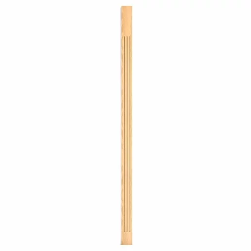 Wooden reeded pilaster for interiors Classic