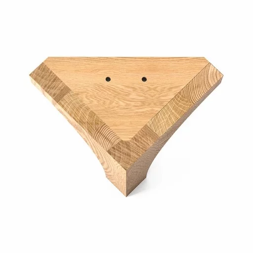 Diamond shaped bracket feet minimalist