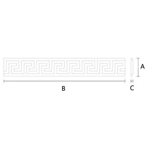 GREEK KEY TRIM ANTIQUE STYLE