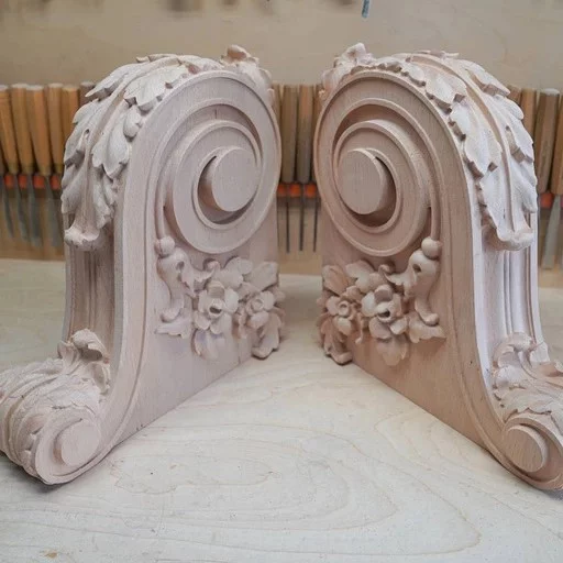 Ornate corbel with acanthus leaf neoclassic