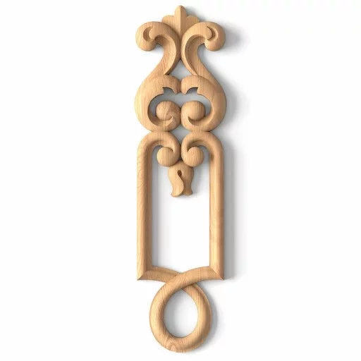 Handcrafted Classic style pilaster onlay from wood