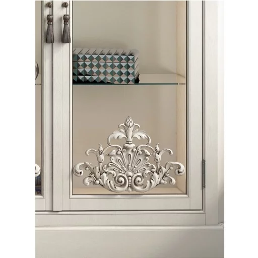 VINTAGE FRENCH WALL PANELS WITH CARVED PEARLS, SCROLLS AND FLOWERS