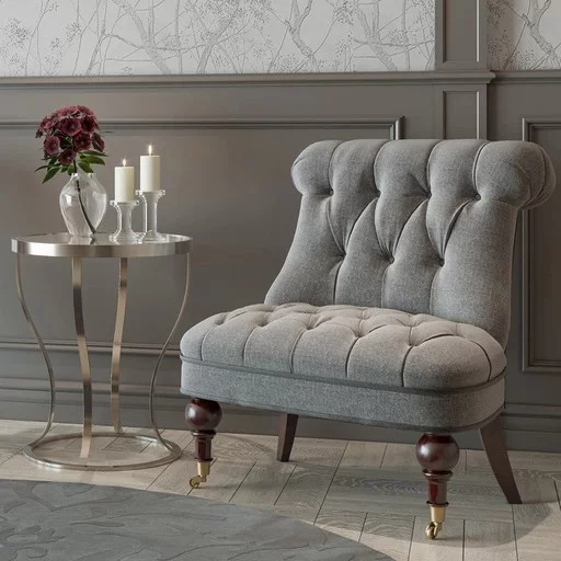 Antique furniture feet with round top and wheels