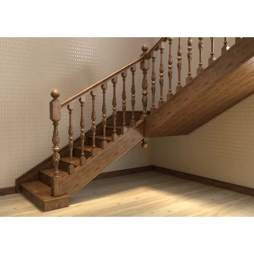 VICTORIAN BEECH NEWEL POST WITH ACANTHUS LEAVES