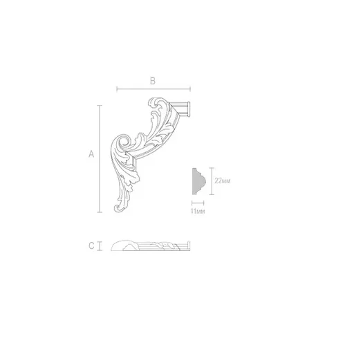 ARCHITECTURE WOOD APPLIQUES FOR CELLAR