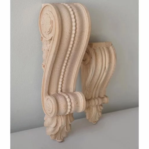Beaded corbel scroll floral Neoclassical