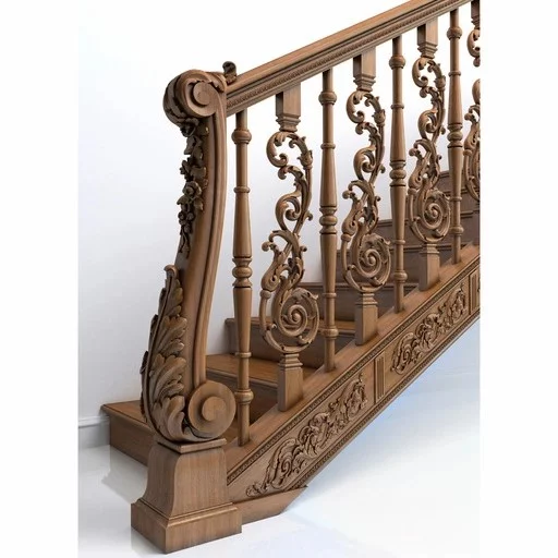 SYMMETRICAL WOOD RAILING SPINDLES CLASSIC