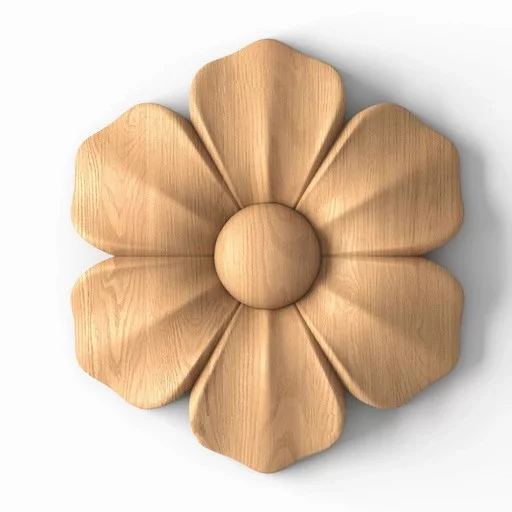 DECORATIVE ROSETTE ONLAY FLORAL MINIMALIST