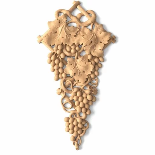 Hardwood grapevines applique for interior