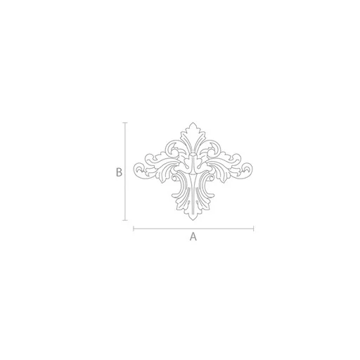 Antique wooden handcrafted center onlay for walls