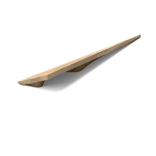 TRIANGULAR WOOD CABINET KNOBS FROM SOLID OAK (SET OF 4 PC.)