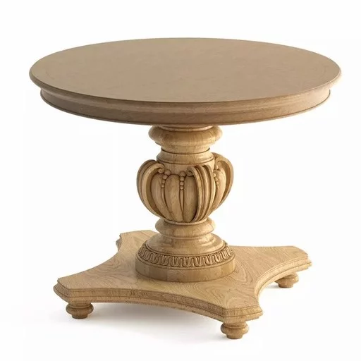 CARVED PEDESTAL TABLE BASE BAROQUE STYLE