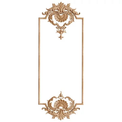 ELEGANT ACANTHUS ORNAMENT FROM SOLID WOOD