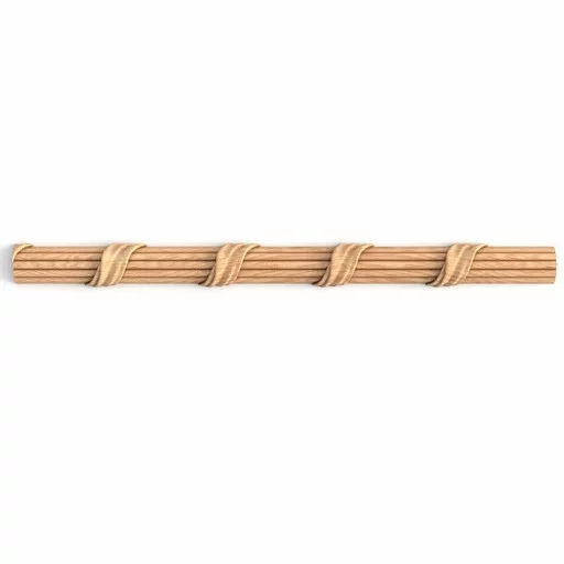 RUSTIC REED AND RIBBON MOULDING LEFT