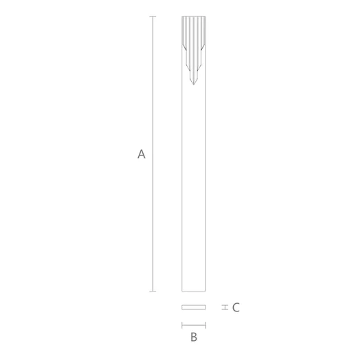 HANDCRAFTED HARDWOOD PILASTER WITH FLUTES
