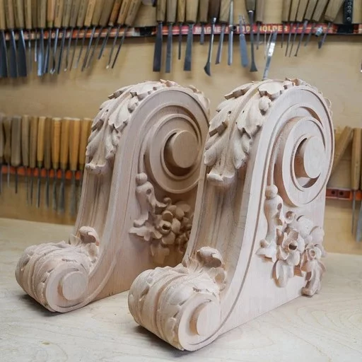 Ornate corbel with acanthus leaf neoclassic