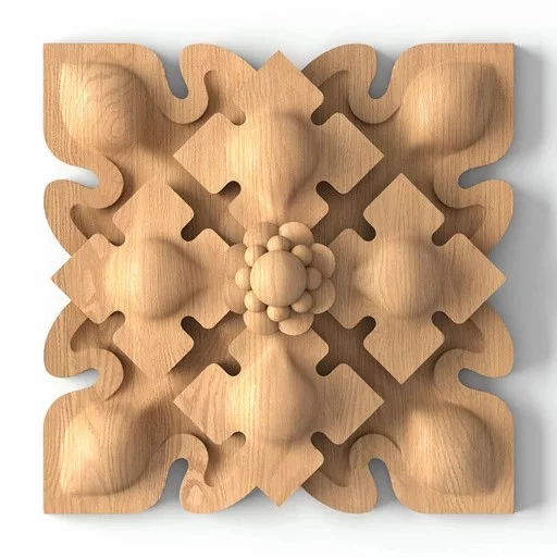 DECORATIVE ROSETTE SQUARE GOTHIC