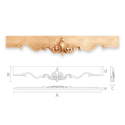 LARGE WOODEN ARCHITRAVE FOR A COFFEE TABLE