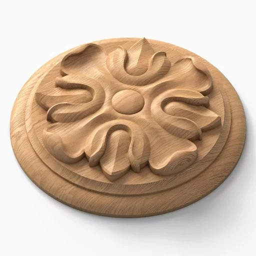 CUSTOM MADE OAK ROSETTES