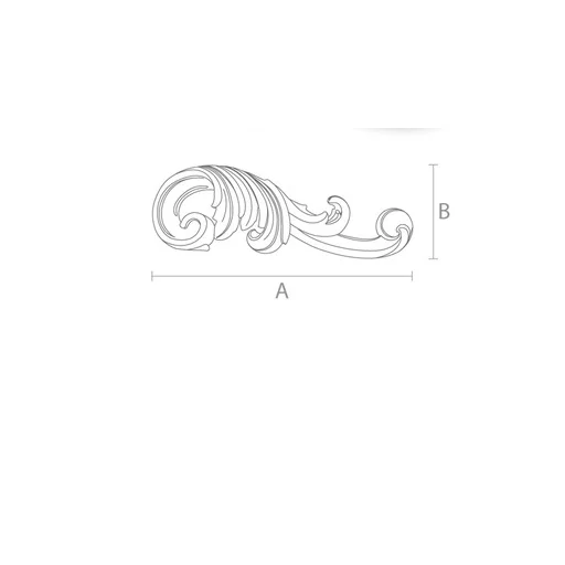 Renaissance-style wooden carved floral onlay, Right