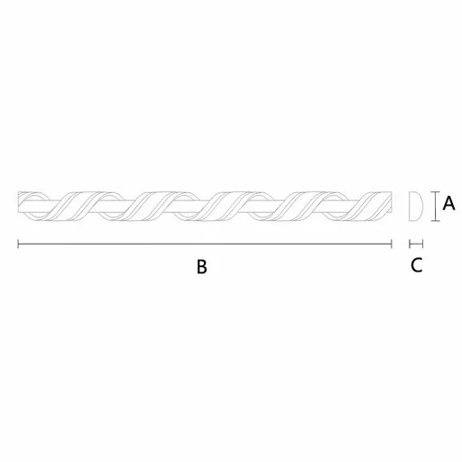 DECORATIVE MOULDING RIBBON ROPE MINIMALIST