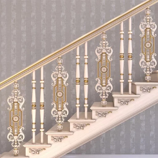 OPENWORK BAROQUE STYLE BEECH STAIRCASE BALUSTER