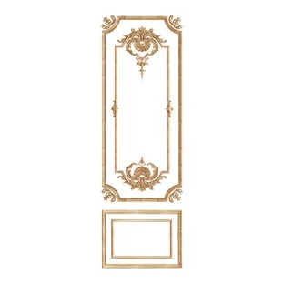 ELEGANT FRENCH INTERIOR PANELS WITH CARVED FLORAL ORNAMENT